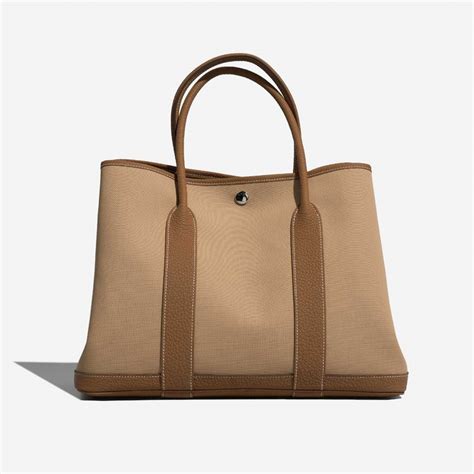 hermes trench garden party|hermes garden tote size.